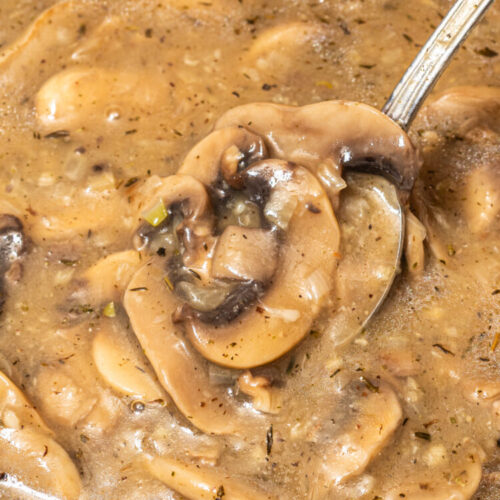 Mushroom sauce.